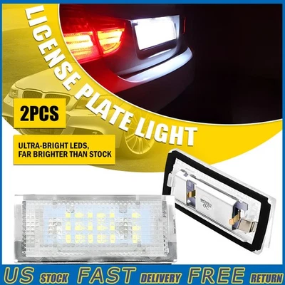 Светодиодные [безошибочные] лампы для номерного знака подходят для BMW 320i 325i 323i 328i 330i - Изображение 1 из 4