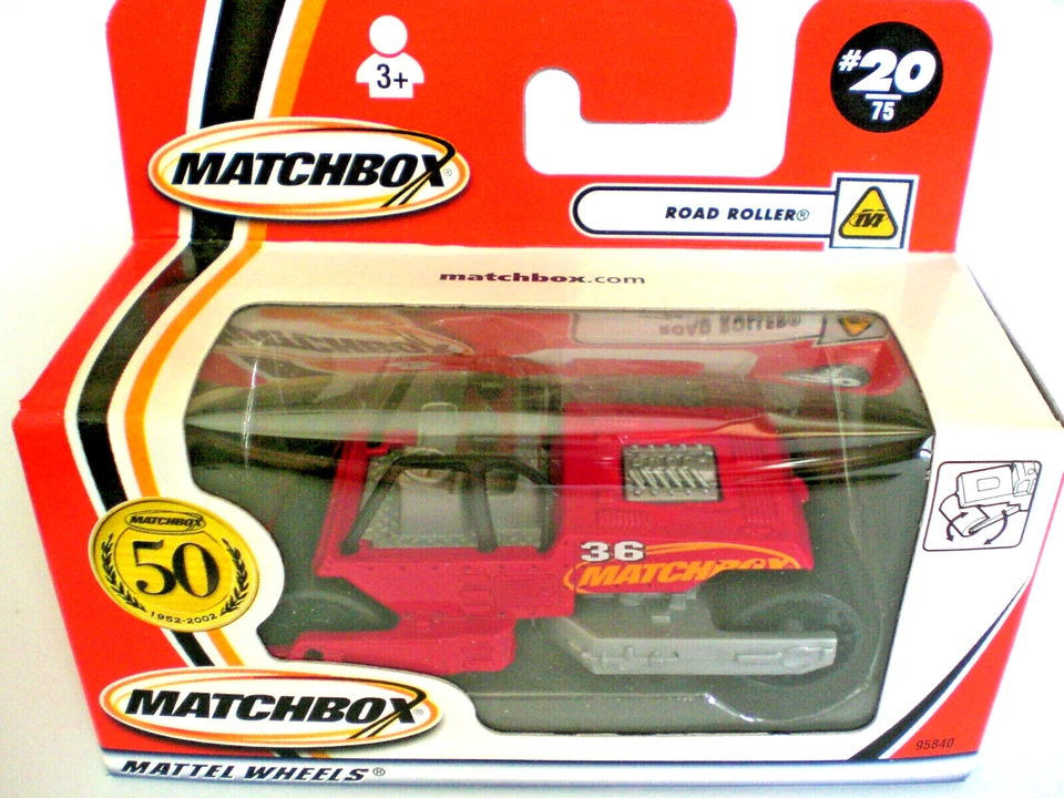 MATCHBOX * ROW * 50th * # 20 * ROAD ROLLER * 2001 * IN OVP - Bild 1 von 1