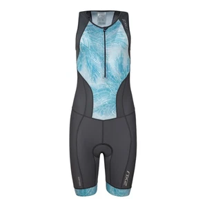2XU Women Perform Front Zip Trisuit Small Turbulence Aqua Mirage WT5533d Tri Sui - Bild 1 von 3