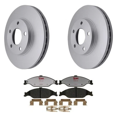 For Ford Mustang 99-04 Raybestos Element3 Plain Front Brake Kit w Hybrid Pads Foto 1 de 4