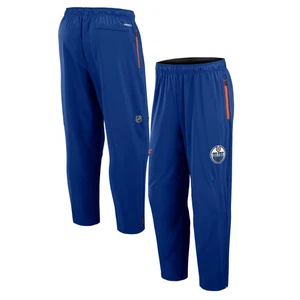 Men's Fanatics Royal Edmonton Oilers Authentic Pro Rink Coaches Pants - Picture 1 of 3