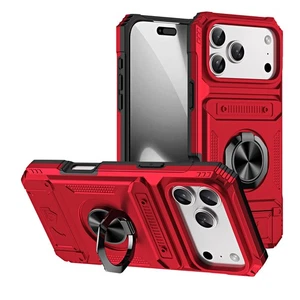 Stoßfeste Hart Karten Brieftasche Hülle Magnet Ständer Cover für iPhone 17 Pro Max Air - Bild 1 von 50