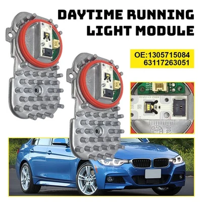 Módulo de diodo de inserción de luz LED de faros DRL de 2 piezas para BMW 428i 435i 2014-2016 EH Foto 1 de 4