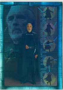 Star Wars Attack of the Clones Prismatic Foil Chase Card 2 of 8 Count Dooku - Picture 1 of 1