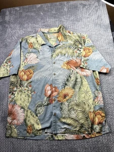 Tommy Bahama Hawaiihemd Herren XL Seide AOP Tropical Palm Tree - Bild 1 von 11