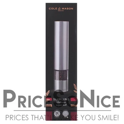 Cole & Mason Slimline Electric Pepper Mill MSRP $100 - Image 1 of 4