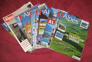 Lot bradé de 7 Alpes Magazine + 2 Alpes Loisirs + 3 divers (Vosges GR 54 Verdon) - Picture 1 of 3