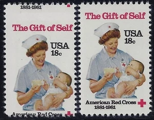 1910 Scarce Misperf "COD" Error / EFO "American Red Cross" "Nurse" Mint NH - Picture 1 of 1