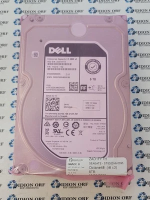 DELL 6TB 3.5" SAS HDD 7200 RPM ST6000NM0095, GRADE B, SKU 21197 - Image 1 of 2