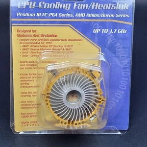Brand New Comp USA CPU Cooler Fan Heatsink. Pentium III FC-PGA 1.7 GHz Sealed - Picture 1 of 8