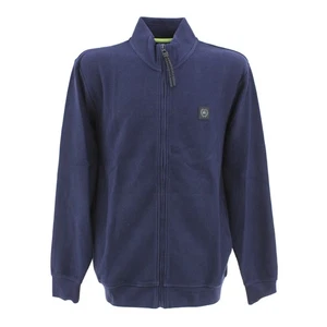  LERROS Herren Strickjacke Sweatjacke Stehkragen marineblau 33314 - Picture 1 of 2