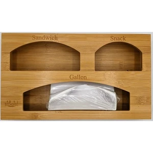 Bamboo Bag Organizer for Drawer - Picture 1 of 5