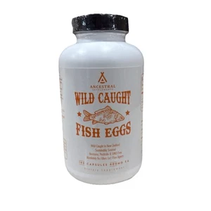 Ancestral Wild Caught Fish Eggs 400mg Each, 180 Capsules Exp: 09/2027 - Picture 1 of 4