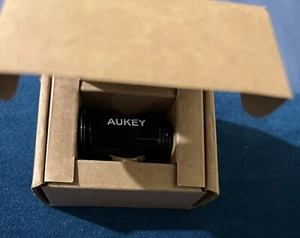 AUKEY Dual USB-A Metal Car Charger - 24W 2.4A - Brand New - Picture 1 of 4