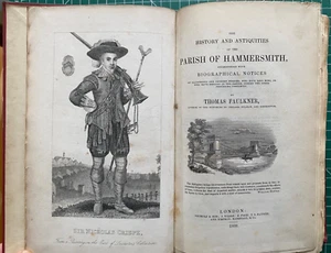 The History and Antiquities of the Parish of Hammersmith. Thomas Faulkner, 1839 - Imagen 1 de 6