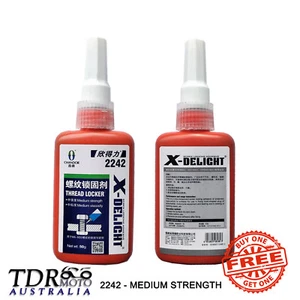 2 x THREADLOCKER Replace LOCTITE ANAEROBIC GLUE SCREW NUT LOCKING ADHESIVE BLUE - Picture 1 of 4