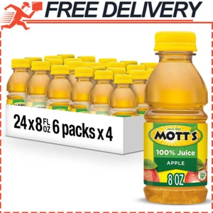Mott's 100% Original Apple Juice, 8 fl oz bottles (Pack of 24) - Picture 1 of 12