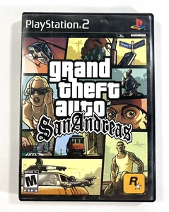 Grand Theft Auto San Andrea Sony PlayStation 2 Black Label With Manual Tested - Picture 1 of 8