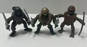 2004 Teenage Mutant Ninja Turtles Fightin' Gear Mini 2" Donatello, Leonardo, - Foto 1 di 9