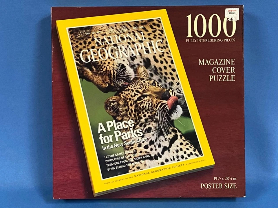 Rompecabezas de portada de revista Parker Bros National Geographic 1000 piezas nuevo en caja Foto 1 de 1