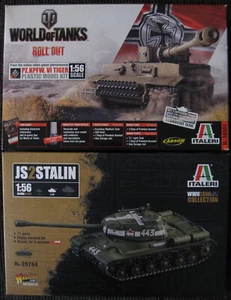 PzKpfw. VI Tiger I Ausf. E + JS2 Josef Stalin von Italeri im Maßstab 1:56 *Neu* - Bild 1 von 2