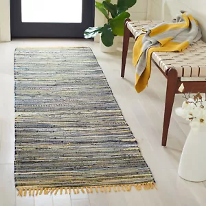 Alfombra de trapo Safavieh AMARILLA / MULTI 2'-3" X 6' corredor - RARA127H-26 - Imagen 1 de 3