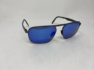 MAUI JIM WAIHEE RIDGE MJ777-02C GRAY W/ BLUE MIRROR POLARIZED Sunglasses A162 - Picture 1 of 9