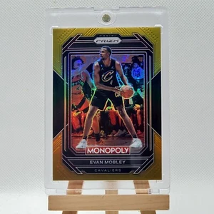 Evan Mobley 2022-23 Panini Prizm Monopoly Black Gold #17 #1/5 Cavaliers - Picture 1 of 11