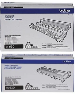 8 Virgin Genuine EMPTY & USED Brother TN630 TN660 DR630 Toner Cartridges & Drums - Picture 1 of 1
