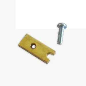 Placas a tope de martillo de piano de latón con tornillos - Juego de 12 piezas de reparación de piano - Imagen 1 de 1