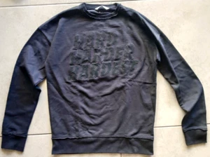 Zadig & Voltaire Black Long Sleeve 2-Sided T-Shirt Hard Harder Hardest Size L - Picture 1 of 5
