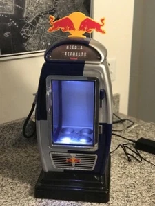 Red Bull Mini Gas Pump Countertop Cooler Refrigerator Rare Collectors Item-New!! - Picture 1 of 5