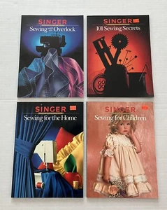 4 Vintage Sänger Nähen Referenz Bibliothek Bücher Geheimnisse Blick Haus und Kinder - Bild 1 von 6