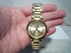 MICHAEL KORS DAMEN SKYLAR CHAMPAGNER ZIFFERBLATT GOLDFARBEN DAMEN UHR MK5867 - Bild 1 von 5