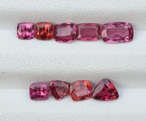 Natur Granat 5,10 kleine Größe schöne Farbe 9 Stück - Bild 1 von 5