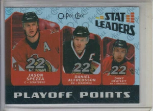 07/08 OPC Spezza Alfredsson Heatley Playoff Points Stat Leaders card #SL15 - Picture 1 of 2