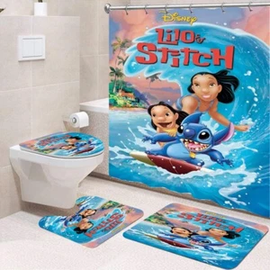 Shower Curtain or Bathroom set /Lilo & Stitch-Gift Idea - Picture 1 of 7