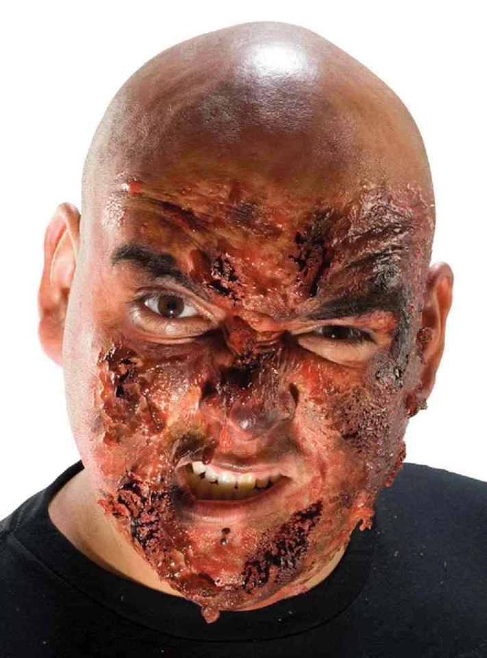Burn FX Kit Cara Cicatriz Herida Vestir Halloween Disfraz Maquillaje Látex Prótesis Foto 1 de 1