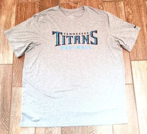 Nike Tennessee Titans Dri Fit Gray Tagless Training Shirt Henry Burks 2XL NFL Cover