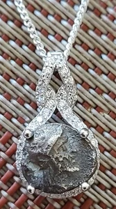 Authentic Ancient Greek Silver Coin Goddess Athena 925 Silver Necklace with COA - Picture 1 of 11