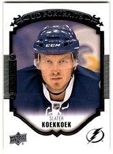 2015-16 Upper Deck Portraits Slater Koekkoek Rookie #P-91 Tampa Bay Lightning