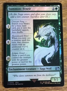 MTG Final Fantasy, Summon: Fenrir - Foil - Picture 1 of 1