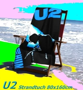 U2, Toalla de Playa, Toalla de Baño, Manta, Toalla de Microfibra de Viaje NUEVA 60x180cm - Imagen 1 de 21