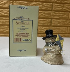 Enesco 1997 Snowsnickle Snowman with Kite 275646 - Great Condition 4” Signed! - Picture 1 of 5