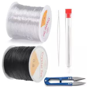 Elastic Cord String Transparent Elastic Thread For Jewelry Making DIY 0.5-1.2mm - Picture 1 of 22