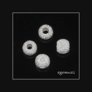 100 Sterlingsilber Sternenstaub Finish Runde Perlen 3 mm #51103 - Bild 1 von 1