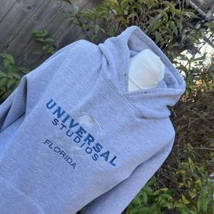 Universal Studios Florida Spell Out Embroidered Hoodie Grau Pullover Hoody S - Bild 1 von 20