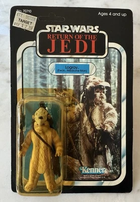 1983 Vintage STAR WARS Return of the Jedi - LOGRAY Ewok -Kenner - 65 Back W Case - Image 1 of 4