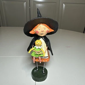 Statuina Halloween Strega Strega Strega di Buona Lori Mitchell #22603 bambola zucca - Foto 1 di 9