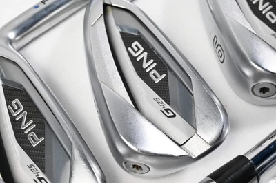 Ping G425 Irons / 4-PW+SW / Blue Dot / Regular Flex Ping AWT 2.0 Steel Shafts - Image 1 of 4